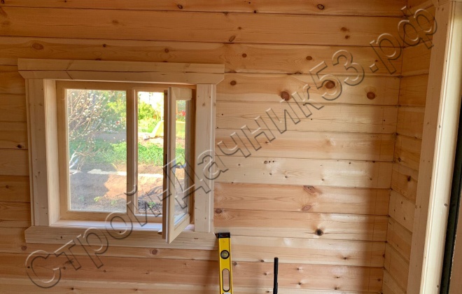 4 Брусовая баня  Б-13, 4х3м, 12 М², Ленинградская область, Выборгский район, г. Приморск (10)